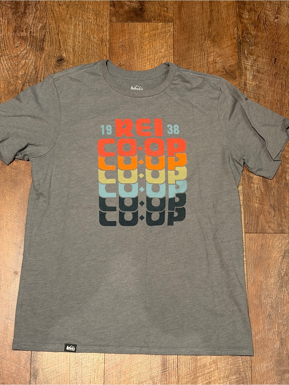 REI CO•OP Gray Graphic Logo Tee